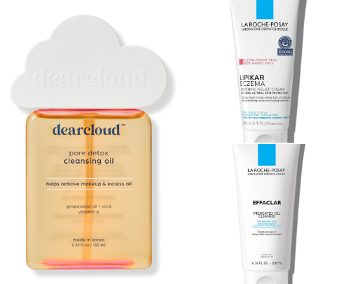 my go to skincare items <3 cover photo collage