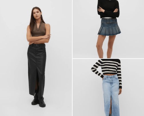 Skirt cover photo collage