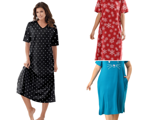 Top 10 Plus Size Sleep Shirts cover photo collage