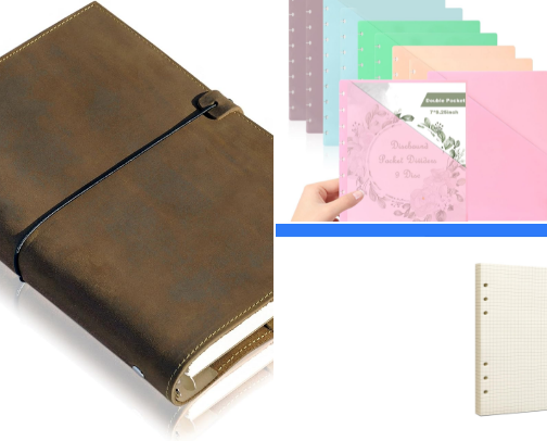 Leatherbound Journaling cover photo collage