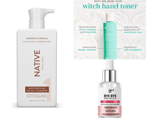 Skincare cover photo collage