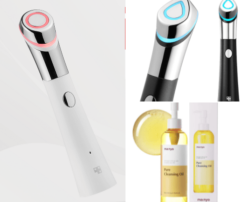 Korean beauty products cover photo collage