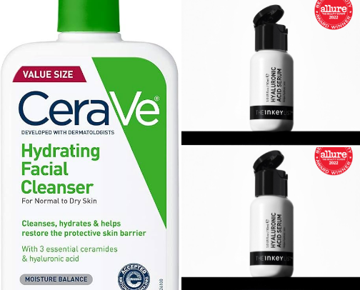 Skincare essentials cover photo collage