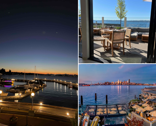 Seattle restaurants with breathtaking water views cover photo collage