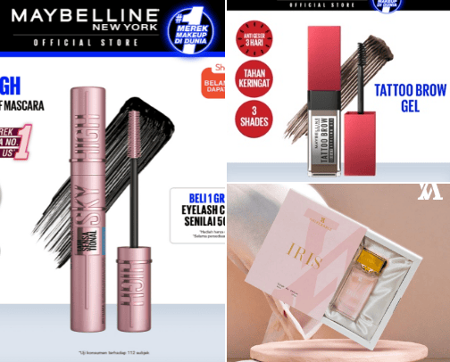 Beauty Products cover photo collage