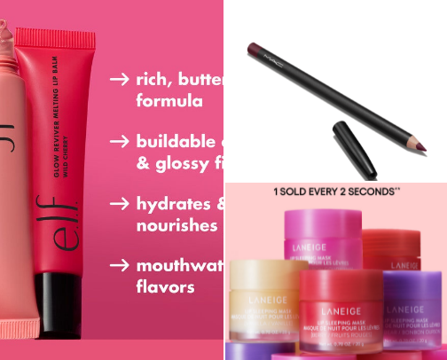 My all time favorite lip products cover photo collage