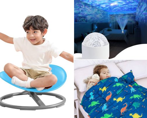 Autism Sensory Items cover photo collage