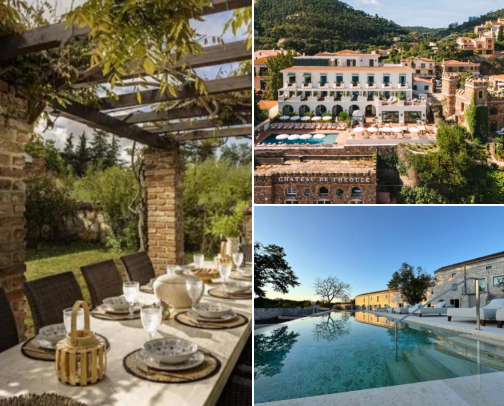 My favorite Booking accommodations cover photo collage