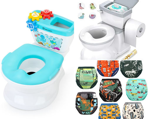 Potty Training Essentials For Little Ones cover photo collage