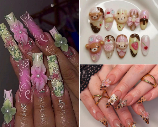 cutest nails in the worlddd cover photo collage