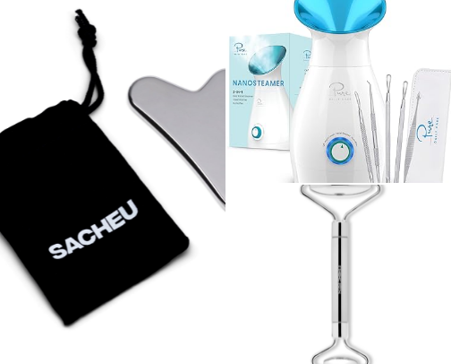 the BEST facial tools cover photo collage