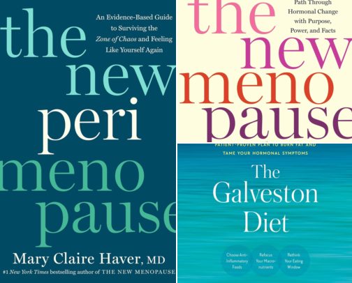 Books that changed the way I look at health in my 50's cover photo collage