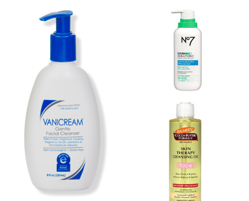 The essentials skincare products for sensitive, eczema,acne prone skin cover photo collage