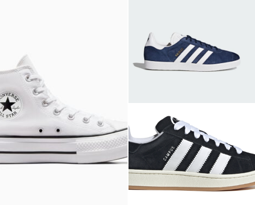 COLLEGE SHOE MUST HAVES cover photo collage