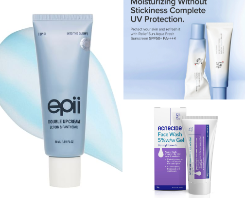 My Acne-Friendly Skincare Staples cover photo collage