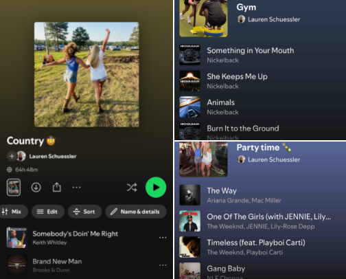 Playlist recommendations 🎵🎤 cover photo collage