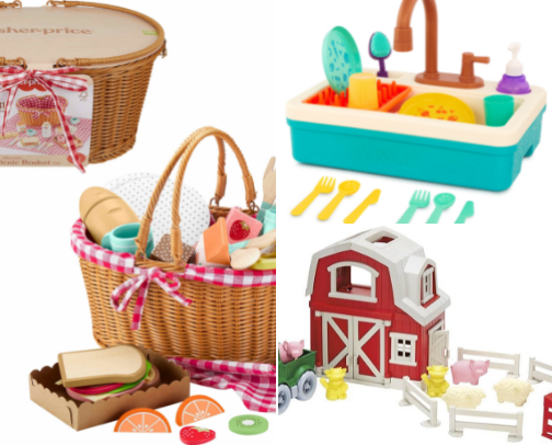 Gift Guide ages 2-4 (from a frugal mom of 3) cover photo collage