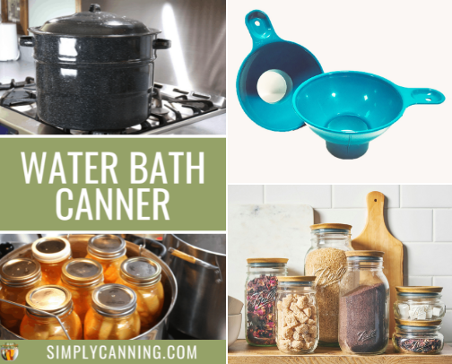 Canning tips, tricks and recipes cover photo collage