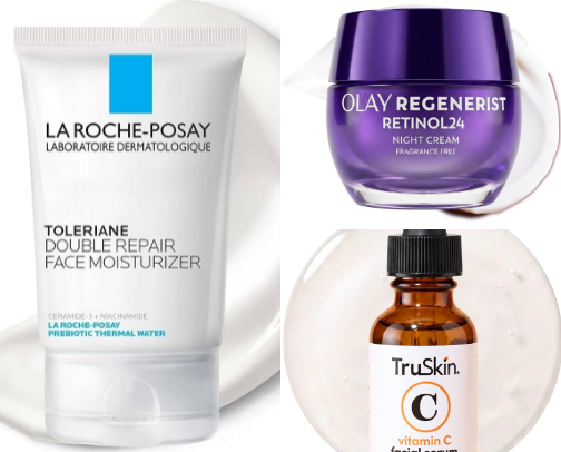 Anti-Aging Skincare: Retinol, Vitamin C & Peptides cover photo collage