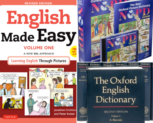 Read Free - English Made Easy Volume Two: A New ESL Approach: Learning English Through Pictures Companions cover photo collage