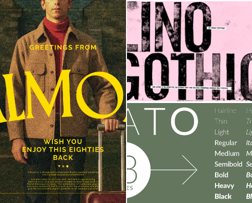 Fonts I Use When Designing cover photo collage
