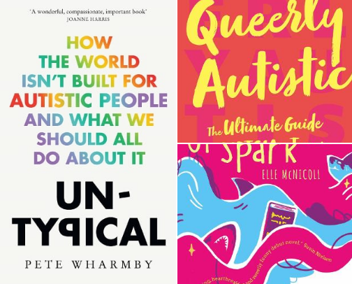 Books to read/buy during Autism Awareness Month! cover photo collage