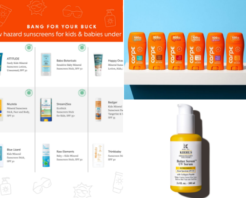 Our families Health & Beauty Guide- summer edition. Rosacea, sunblock, deodorant favs! cover photo collage