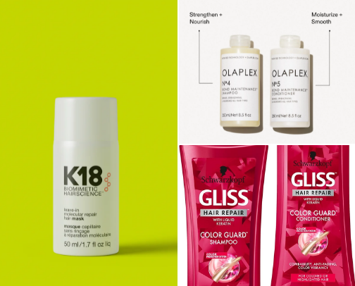 Hair care cover photo collage