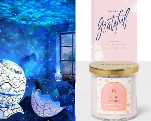 My Evening Reset: A Feminine Guide to wind down & reflect cover photo collage