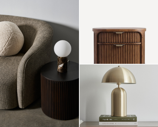 Moody Brown & Neutral Homewares: Curated Décor & Furniture for an Earthy Space cover photo collage