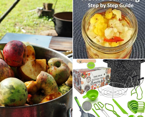 Homestead Kitchen: Canning, Dehydrating & Food Prep Must-Haves cover photo collage