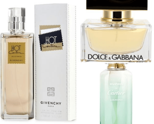My designer perfumes cover photo collage