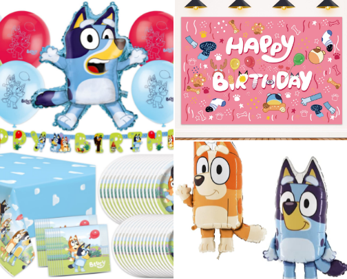 Bluey Party Prep cover photo collage