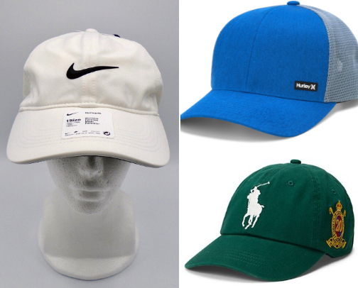 Nike brand hat cover photo collage