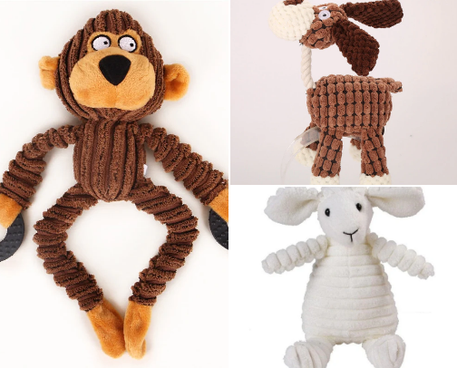 Fluffy stuffies for the non-aggressive chewers cover photo collage