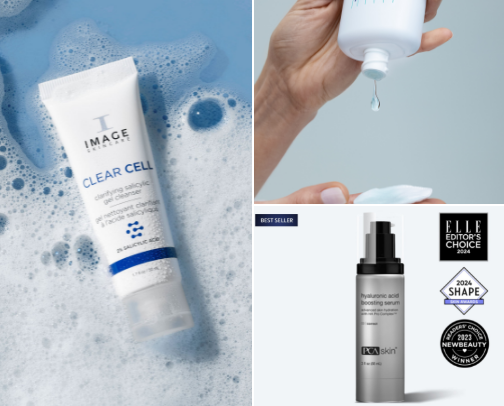 🧴 my current skincare routine cover photo collage