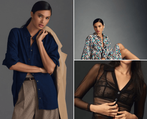 Tops for Women cover photo collage