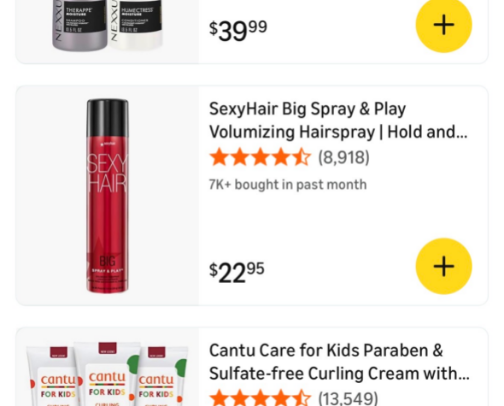 Favorite curly hair products cover photo collage
