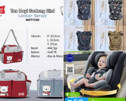 baby supplies for gifts cover photo collage