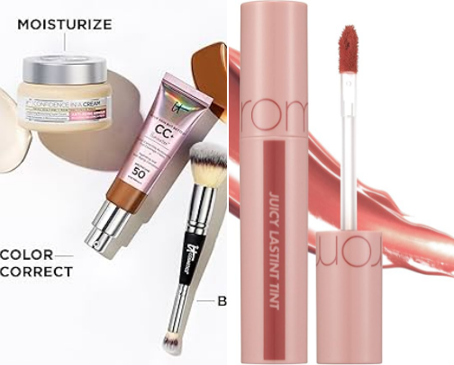 My go-to makeup products cover photo collage