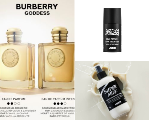 warm vanilla scent essentials cover photo collage