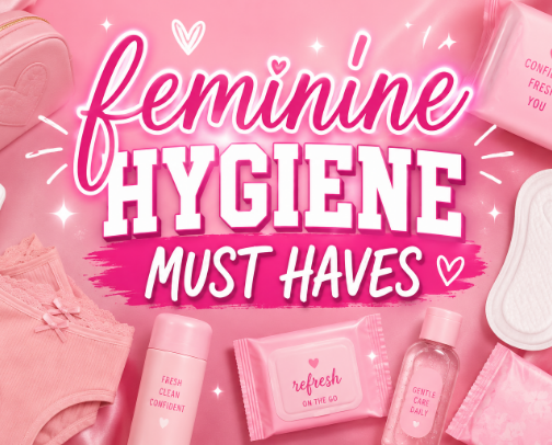 Feminine Hygiene Must Haves cover photo collage