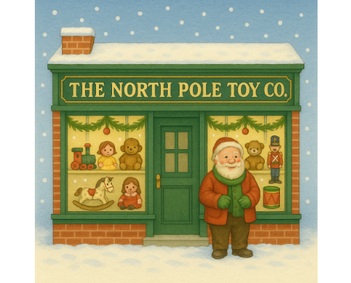 Christmas Town: The North Pole Toy Shoppe cover photo collage