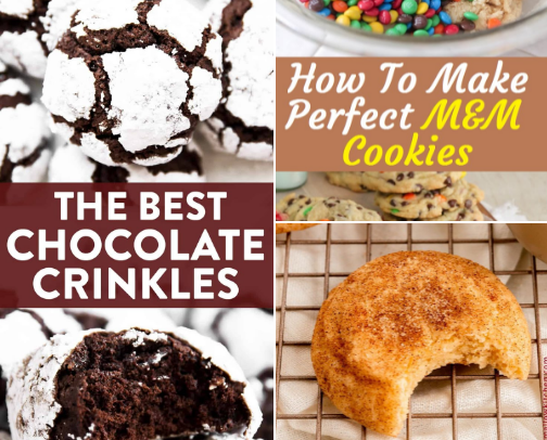 Cookies recipes cover photo collage
