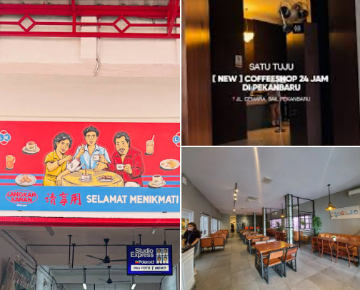 Coffee, chill, and good vibes - Pekanbaru Indonesia cover photo collage