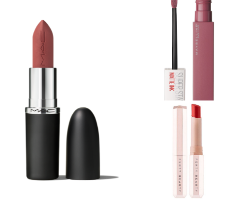 Best Nude Lipsticks for Medium to Deep Skin Tones. No more ashy, gray, or orange nudes. cover photo collage