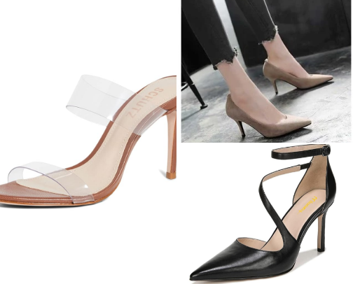 Women's minimalist footwear collection cover photo collage