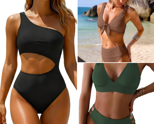 Great Swimsuits and Coverups for Spring Vacay 🌴 cover photo collage