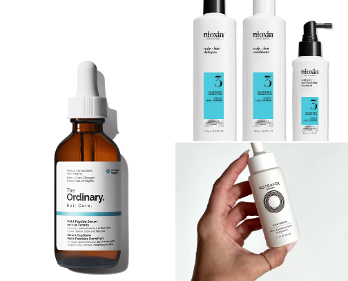 Hair Thinning & Hair Fall Must-Haves cover photo collage