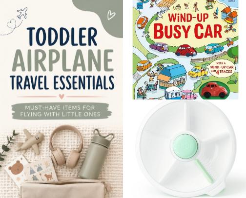 Toddler Airplane Travel Essentials: Must-Have Items for Flying With Little Ones cover photo collage